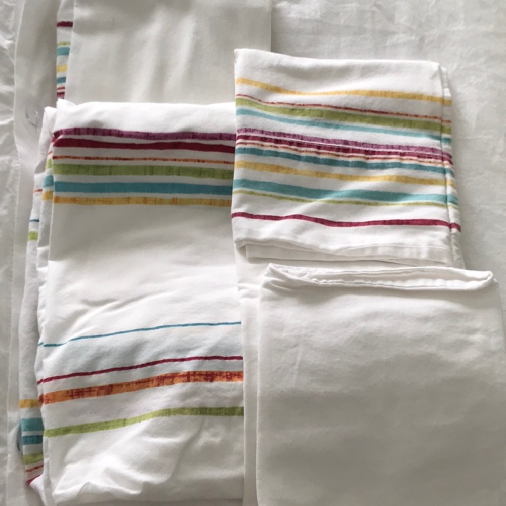 Cotton 100%, twin sheet set with one pillowcase